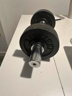 Halter met 4 x 1,25 kg schijven, Sport en Fitness, Fitnessmaterialen, Ophalen, Gebruikt, Halterset