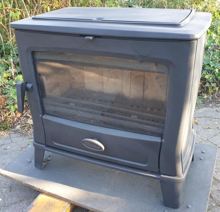 houtkachel dovre tai 55  blokken van 70 cm kunnen erin, Huis en Inrichting, Kachels, Zo goed als nieuw, Vrijstaand, Houtkachel