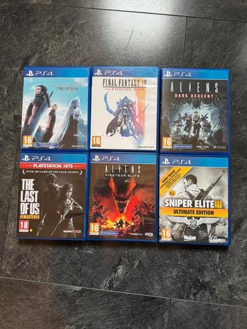 Diverse playstation 4 games. beschikbaar voor biedingen