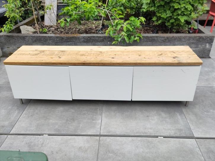 BESTÅ tv-meubel met oplegplank, Huis en Inrichting, Kasten | Televisiemeubels, Gebruikt, Minder dan 100 cm, 150 tot 200 cm, 25 tot 50 cm