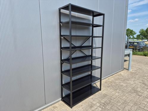Zwarte Legbordstelling Stelling Kast Zwart Stellingen, Huis en Inrichting, Kasten | Kledingkasten, Zo goed als nieuw, 200 cm of meer