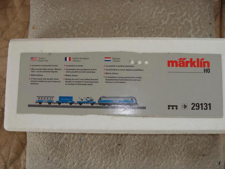MARKLIN 29131 SET POLITIE, Hobby en Vrije tijd, Modeltreinen | H0, Zo goed als nieuw, Treinset, Wisselstroom, Märklin, Ophalen of Verzenden