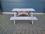 Kinder picknicktafel, Tuin en Terras, Picknicktafels, Ophalen of Verzenden, Gebruikt, Rechthoekig, Hout