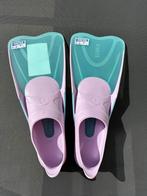Zwemflippers mintgroen met lila mt 34/35, Ophalen of Verzenden, Zo goed als nieuw, Meisje, Zwemschoenen