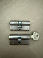 Pfaffenhain 2 gelijk sluitende cilinders, Ophalen of Verzenden, Gebruikt, Koper of Messing, Slot