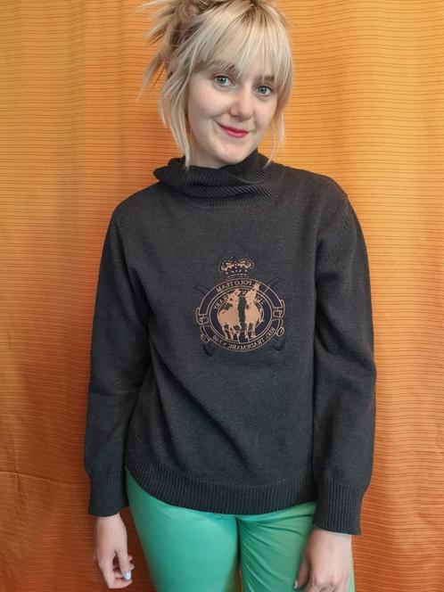 Vintage trui - Polo team - katoen - 38/M/medium, Kleding | Dames, Truien en Vesten, Gedragen, Maat 38/40 (M), Ophalen of Verzenden
