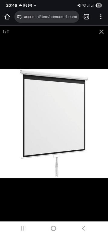 Nieuw: projectiescherm 85 inch beschikbaar voor biedingen