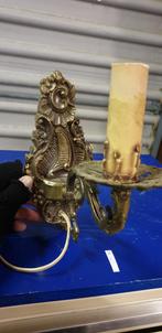 wandlamp vintage messing, Huis en Inrichting, Lampen | Wandlampen, Ophalen of Verzenden, 'T Olde Gre-j, Info@toldegrej.nl, Endepoelstraat 20f Didam