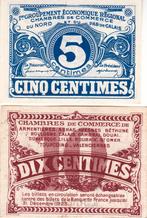 FRANCS NOODGELD 5 en 10 CENTIMES 1925, Ophalen of Verzenden, Duitsland