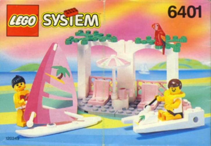 Lego 6401 Paradisa, Kinderen en Baby's, Speelgoed | Duplo en Lego, Gebruikt, Lego, Complete set, Ophalen of Verzenden