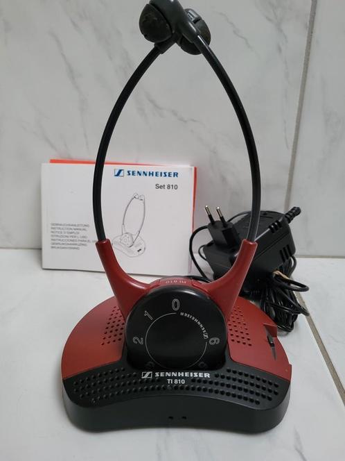 Sennheiser headset hoorsysteem set 810 gebruiksaanwijzing, Audio, Tv en Foto, Koptelefoons, Zo goed als nieuw, Op oor (supra aural)