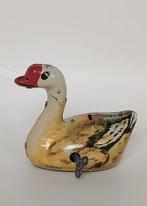 Vintage blikken eend met opwind sleutel, Antiek en Kunst, Antiek | Speelgoed, Ophalen of Verzenden