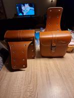 Nieuwe bruine zadeltassen voor motorfiets, Motoren, Ophalen, Nieuw