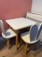 2 Konijnenstoeltjes met tafeltje wit | peuterstoel, Ophalen, Zo goed als nieuw, Tafel(s)