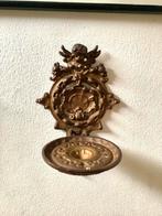 Antieke wandkandelaar met cherubijn, Antiek en Kunst, Ophalen of Verzenden, Overige materialen