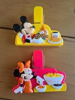 Vintage 90s Disney Chef Mickey & Minnie Mouse Chip Clip, Ophalen of Verzenden, Mickey Mouse, Zo goed als nieuw, Beeldje of Figuurtje