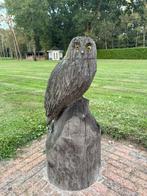 Handgemaakte houten uil standbeeld, Ophalen, Gebruikt, Hout, Dierenbeeld
