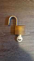 ABUS Hangslot 65x40 met Sleutel, Ophalen, Gebruikt, Koper of Messing, Slot