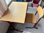 Schooltafel met stoel, tafeltje met stoel. Kindertafel, Kinderen en Baby's, Kinderkamer | Tafels en Stoelen, Ophalen, Gebruikt