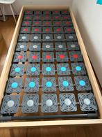 Bedombouw met schotelbodem 90x200 - Zo goed als nieuw, Huis en Inrichting, Ophalen, 90 cm, Eenpersoons, Beige