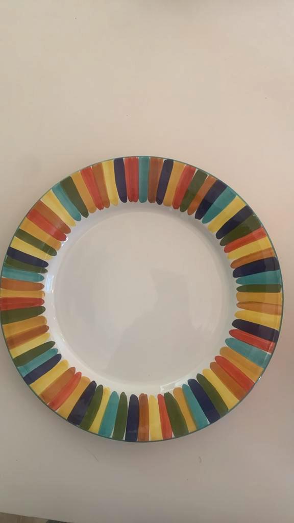 6 handbeschilderde kunstborden Grazia Deruta Italië, Antiek en Kunst, Kunst | Designobjecten, Ophalen of Verzenden