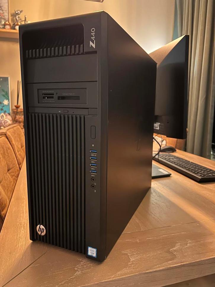 HP Z440 Werkstation - Intel Xeon E5-1620 v4, Computers en Software, Desktop Pc's, Gebruikt, 3 tot 4 Ghz, SSD, 8 GB, Met videokaart