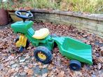 Tractor met aanhanger, Kinderen en Baby's, Speelgoed | Buiten | Skelters, Ophalen, Gebruikt, Overige merken, Met kar of aanhanger