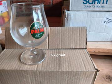 6 Palm Speciaal Bierglazen beschikbaar voor biedingen