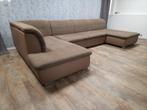 GRATIS BEZORGEN | ZEER MOOI GROOT XXL TAUPE U BANKSTEL, 3194DC, U BanksteL, Hoekbank, 300 cm of meer