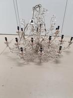 Nostalgische Kroonluchter met Kaars Hulzen, Ophalen, Gebruikt, Glas, Vintage