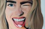 Roxy Dekker handgeschilderd schilderij groot, Huis en Inrichting, Woonaccessoires | Schilderijen, Tekeningen en Foto's, Ophalen