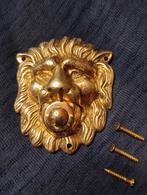 Deurbel Leeuw messing, Ophalen of Verzenden, Gebruikt, Bedraad