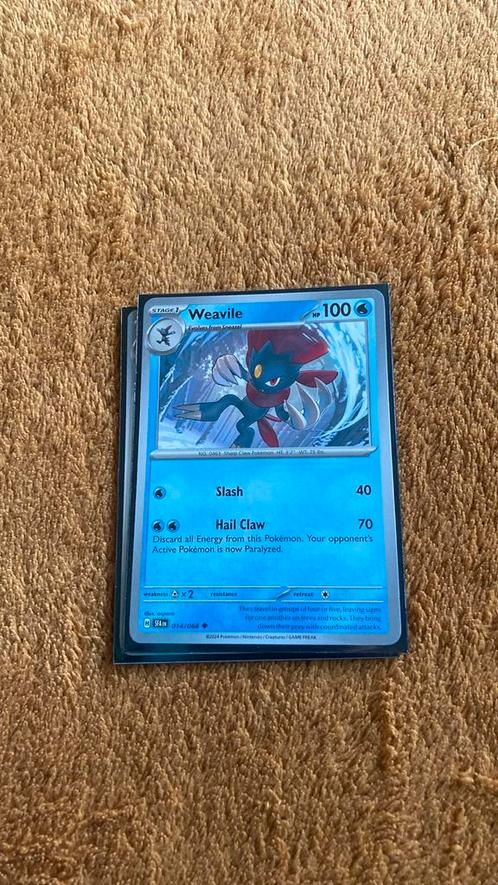 Shrouded fable - weavile, Hobby en Vrije tijd, Verzamelkaartspellen | Pokémon, Nieuw, Losse kaart, Ophalen of Verzenden