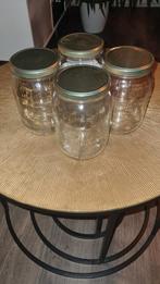 Set van 5 glazen potten, Ophalen of Verzenden, Overige materialen, Minder dan 25 cm
