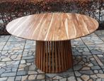 Ronde teakhouten eettafel 150, Ophalen of Verzenden, Vijf personen of meer, 100 tot 150 cm, 100 tot 150 cm