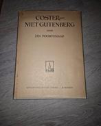 Coster-Niet Gutenberg, Jan Poortenaar, 1947, Boeken, Ophalen of Verzenden, Gelezen, Jan Poortenaar