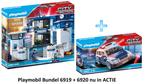 PLAYMOBIL PM1905B bundel PolitieBureau 6919 en Auto 6920, Kinderen en Baby's, Speelgoed | Playmobil, Ophalen of Verzenden, Nieuw