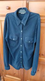 Blouse van ribbelstof, M, Maat 38/40 (M), Blauw, Vroom & Dreesmann, Ophalen of Verzenden