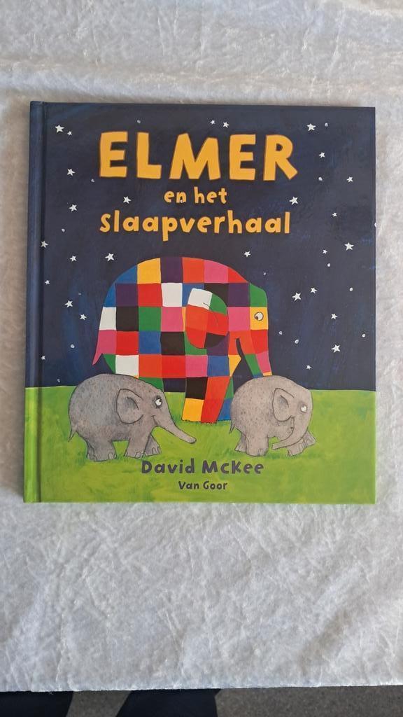 z.g.a.n. Prentenboek Elmer en het slaapverhaal, olifant, Boeken, Prentenboeken en Plaatjesalbums, Zo goed als nieuw, Prentenboek
