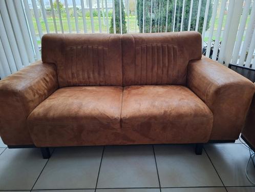 Bugatti bankstel microfiber, Huis en Inrichting, Banken | Bankstellen, Gebruikt, Rechte bank, Vierpersoons of meer, 200 tot 250 cm