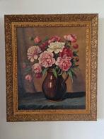 Schilderij Vaas met pioenrozen SCH50, Ophalen of Verzenden