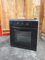 Ariston oven met 4-pits kookplaat set zwart, Gebruikt, Hete lucht, Oven met grill, Inbouw