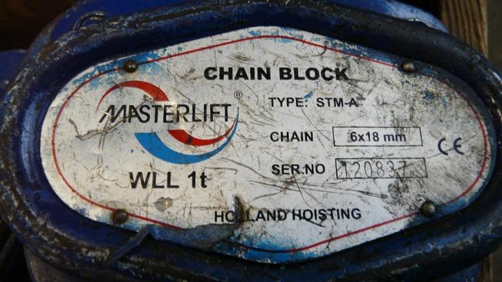 Ketting takel diverse modellen, Doe-het-zelf en Verbouw, Lieren en Takels, Nieuw, Handmatig, Ophalen
