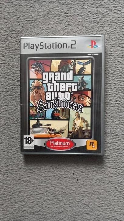Grand Theft Auto: San Andreas Platinum, PS2, Spelcomputers en Games, Games | Sony PlayStation 2, Gebruikt, Avontuur en Actie, 1 speler