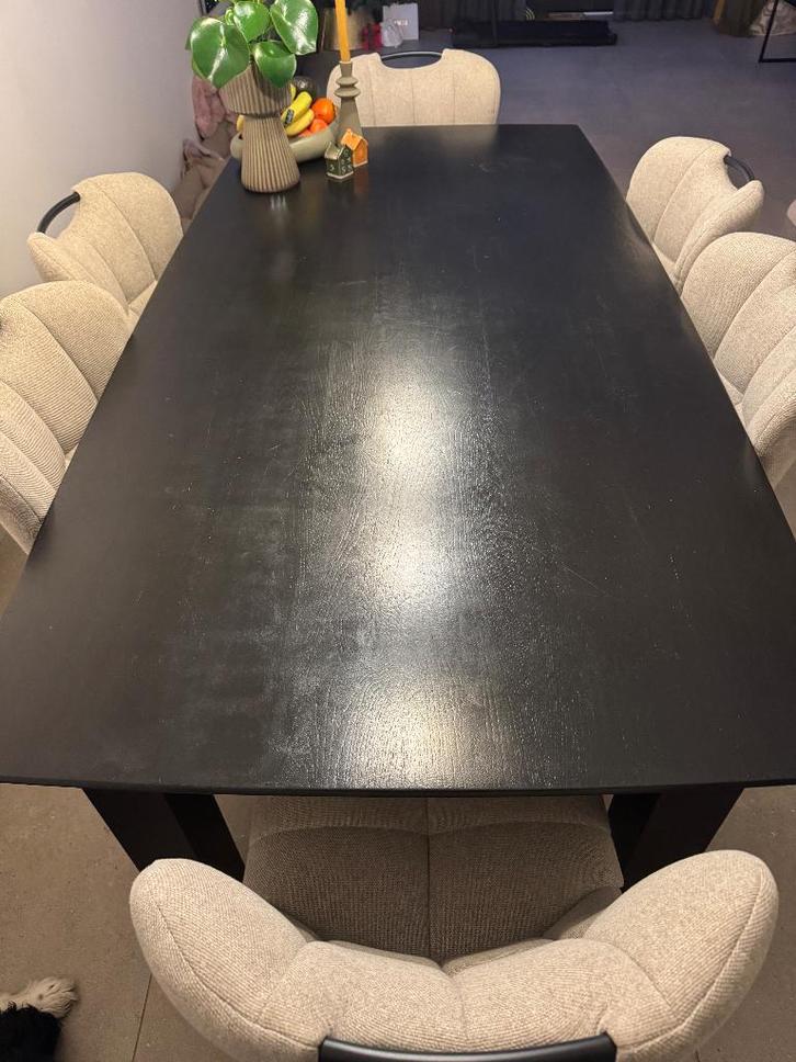 Eettafel, Huis en Inrichting, Tafels | Eettafels, Gebruikt, 50 tot 100 cm, 150 tot 200 cm, Vijf personen of meer, Rechthoekig