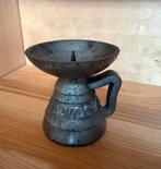 Vintage kandelaar gietijzer, Antiek en Kunst, Antiek | Kandelaars, Ophalen of Verzenden, Overige materialen