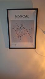 Groningen Poster met ikea Fiskbo lijst - 70x50cm, Ophalen of Verzenden