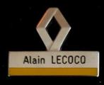 Renault- Alain Lecoco pin, Ophalen of Verzenden, Nieuw, Transport, Speldje of Pin