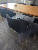 6 Harvink Eetkamerstoelen - Zwart, Huis en Inrichting, Stoelen, Ophalen, Gebruikt, Zwart, Design