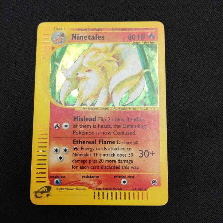 ninetails 21/165, Hobby en Vrije tijd, Verzamelkaartspellen | Pokémon, Ophalen of Verzenden